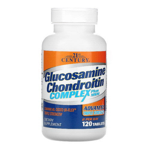21St Century Glucosamine And Chondroitin, Hyaluronic Acid + Msm - 120 Tablets